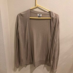 Tan cardigan long sleeve!! Thin fabric
